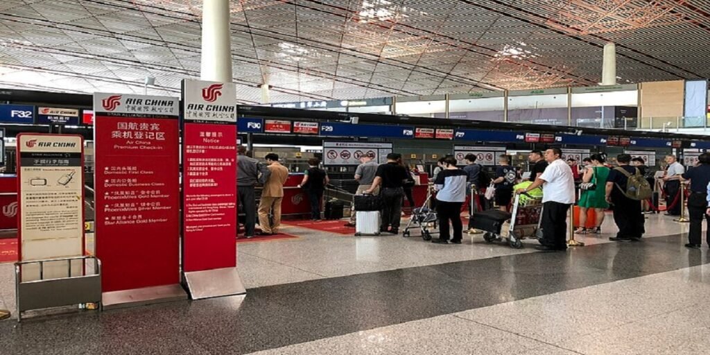 Air China Airline Check-in & Boarding