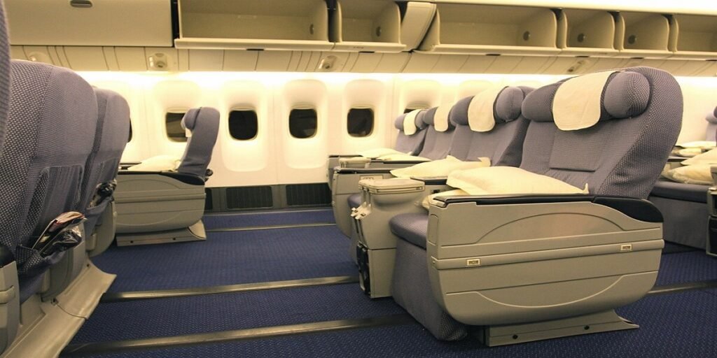 China Southern Business Class seat on a 777-200