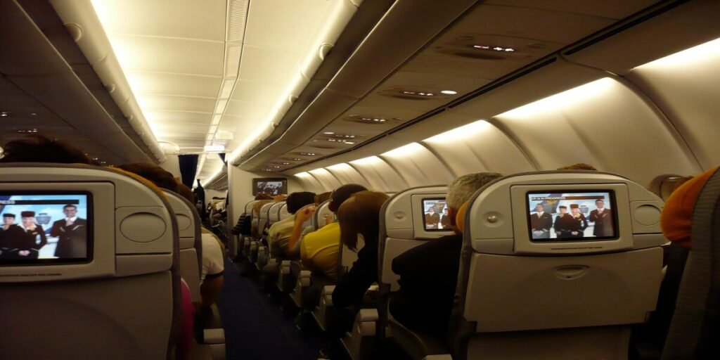 Lufthansa A340-600 Economy In-flight Entertainment