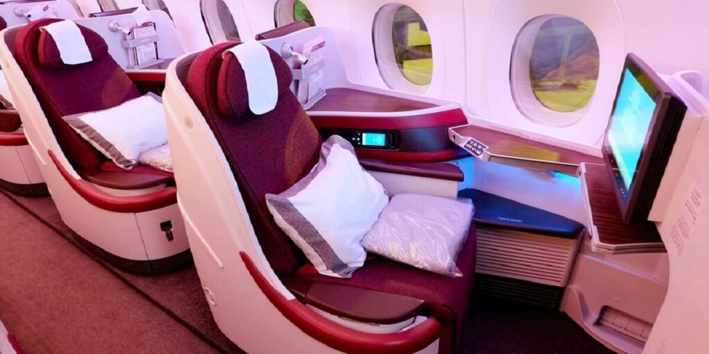 Qatar Airway Business Class seat