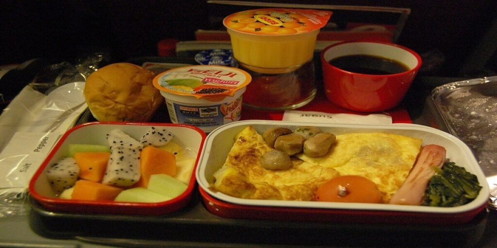 Qantas Airline Breakfast