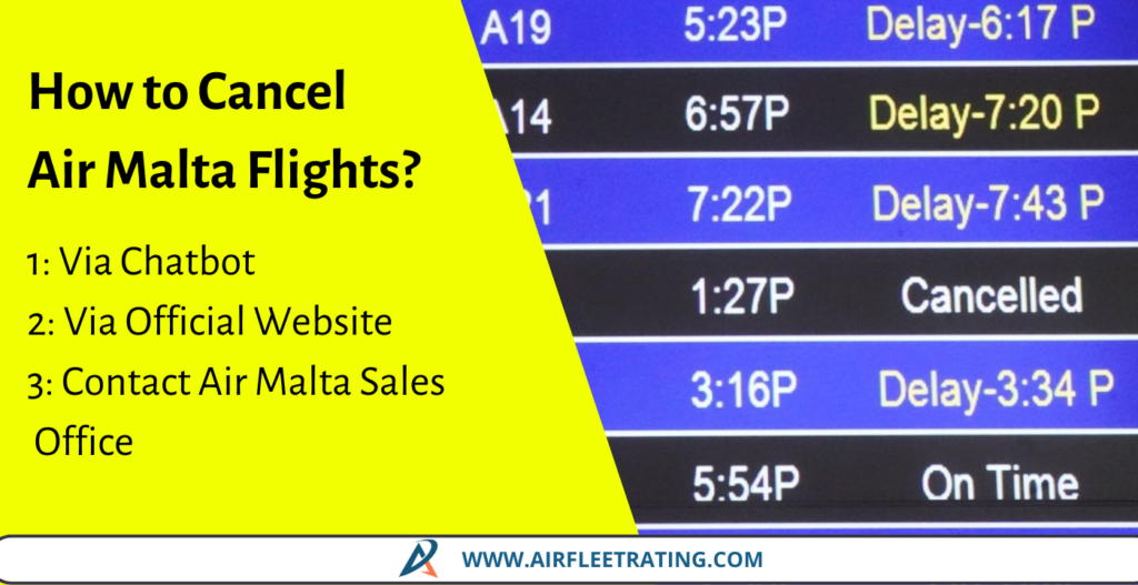 airfleetrating-How to Cancel Air Malta Flights
