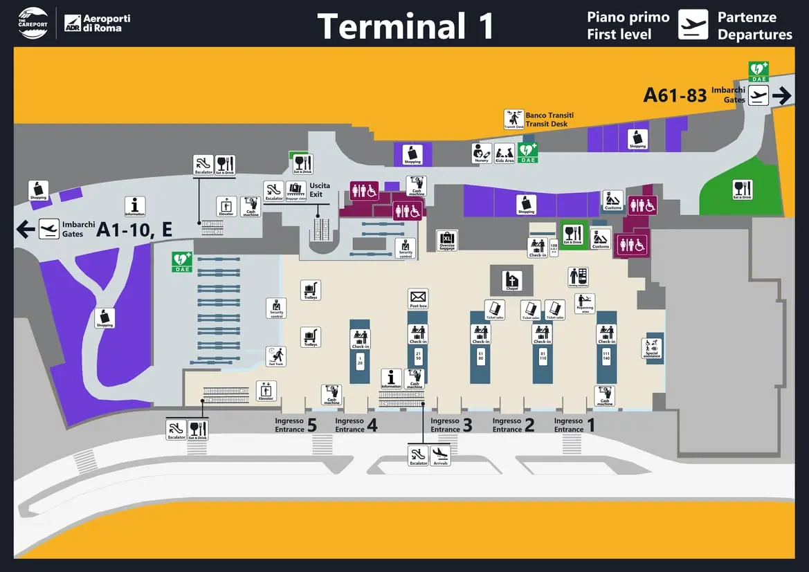 Roma Fco Departures