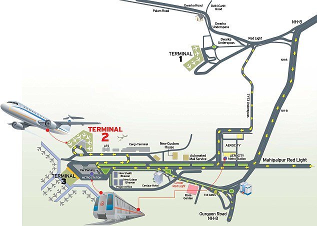 airfleetrating-DEL Terminal Map
