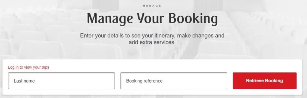 Image of Emirates Manage Booking