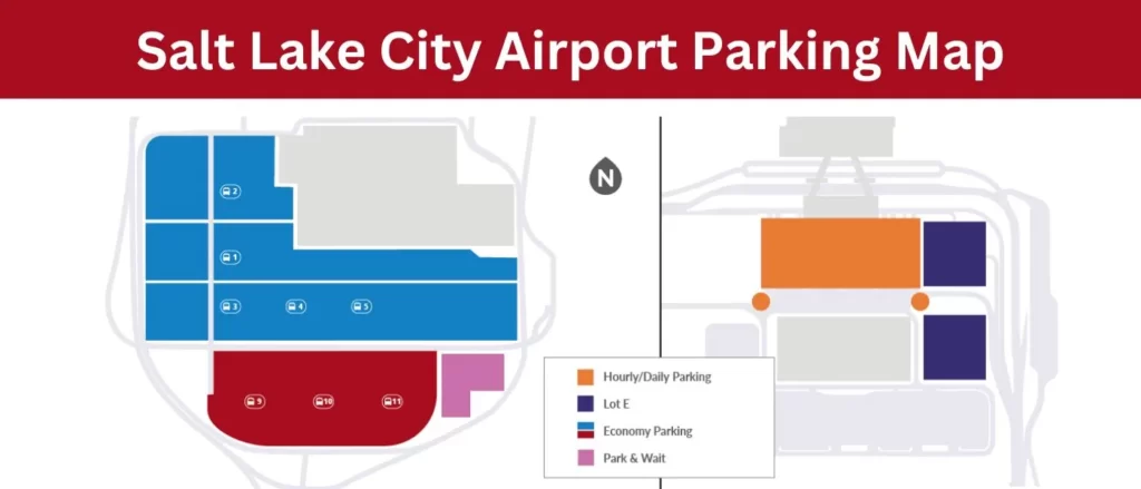 airfleetrating- SLC airport parking map